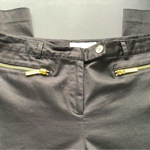 Michael Korean women’s slacks size 12 black tapered pants front zippers